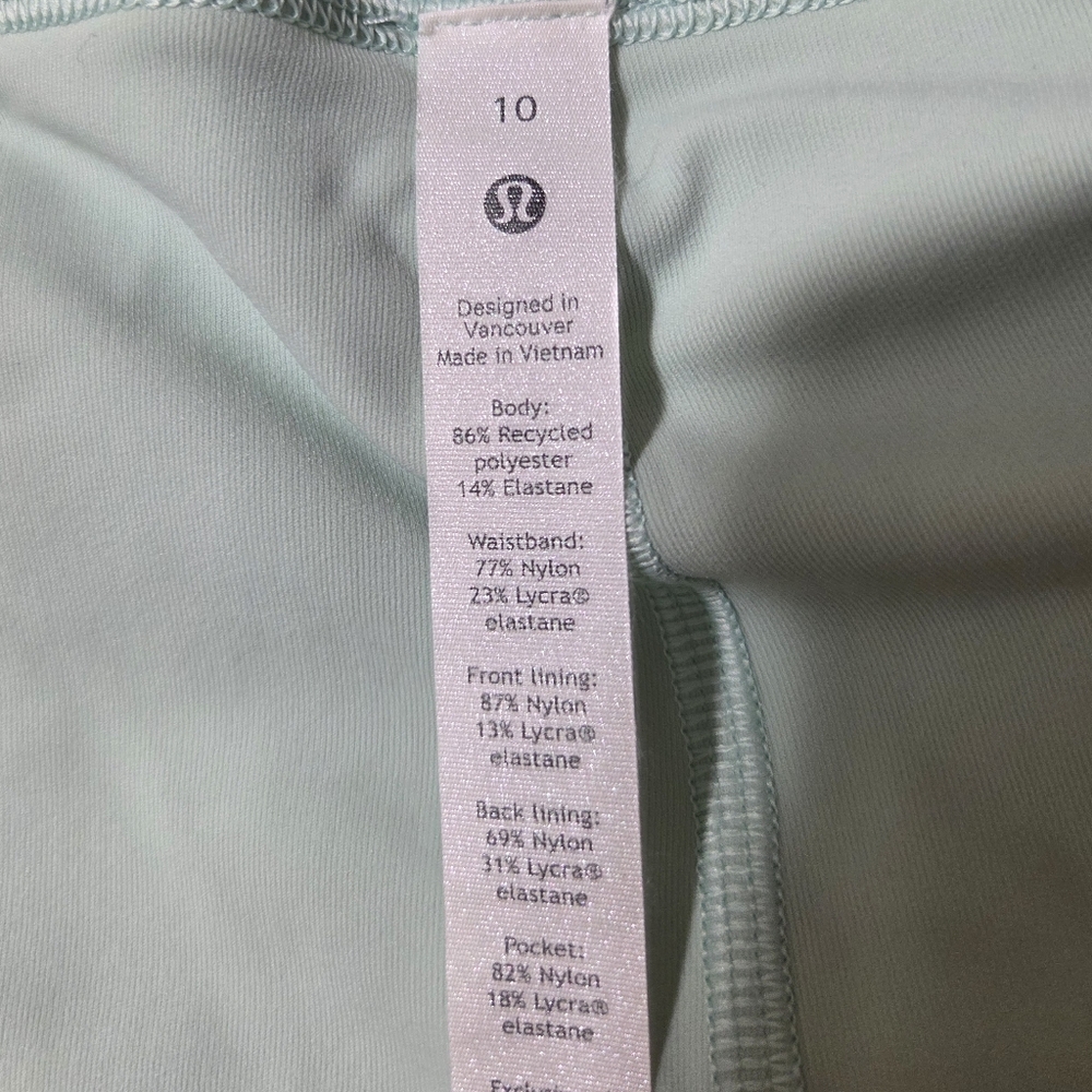 Lululemon 10 Pace Rival Mid Rise Skirt Delicate Mint - Picture 5 of 5